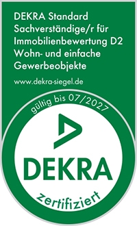 DEKRA-zertifizierter Sachverständiger Immobilienbewerter D1 Plus